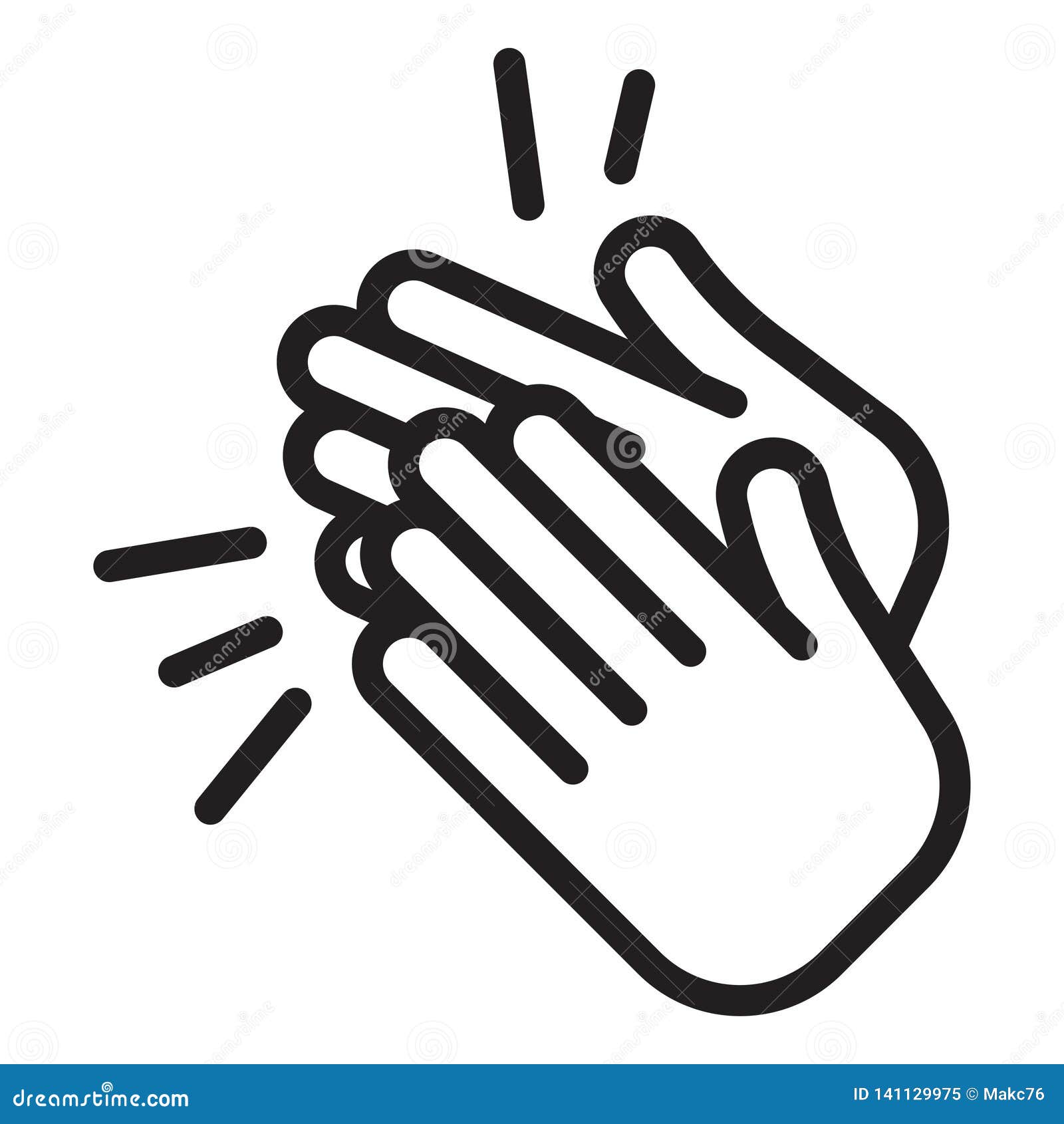 applause icon. clapping hands
