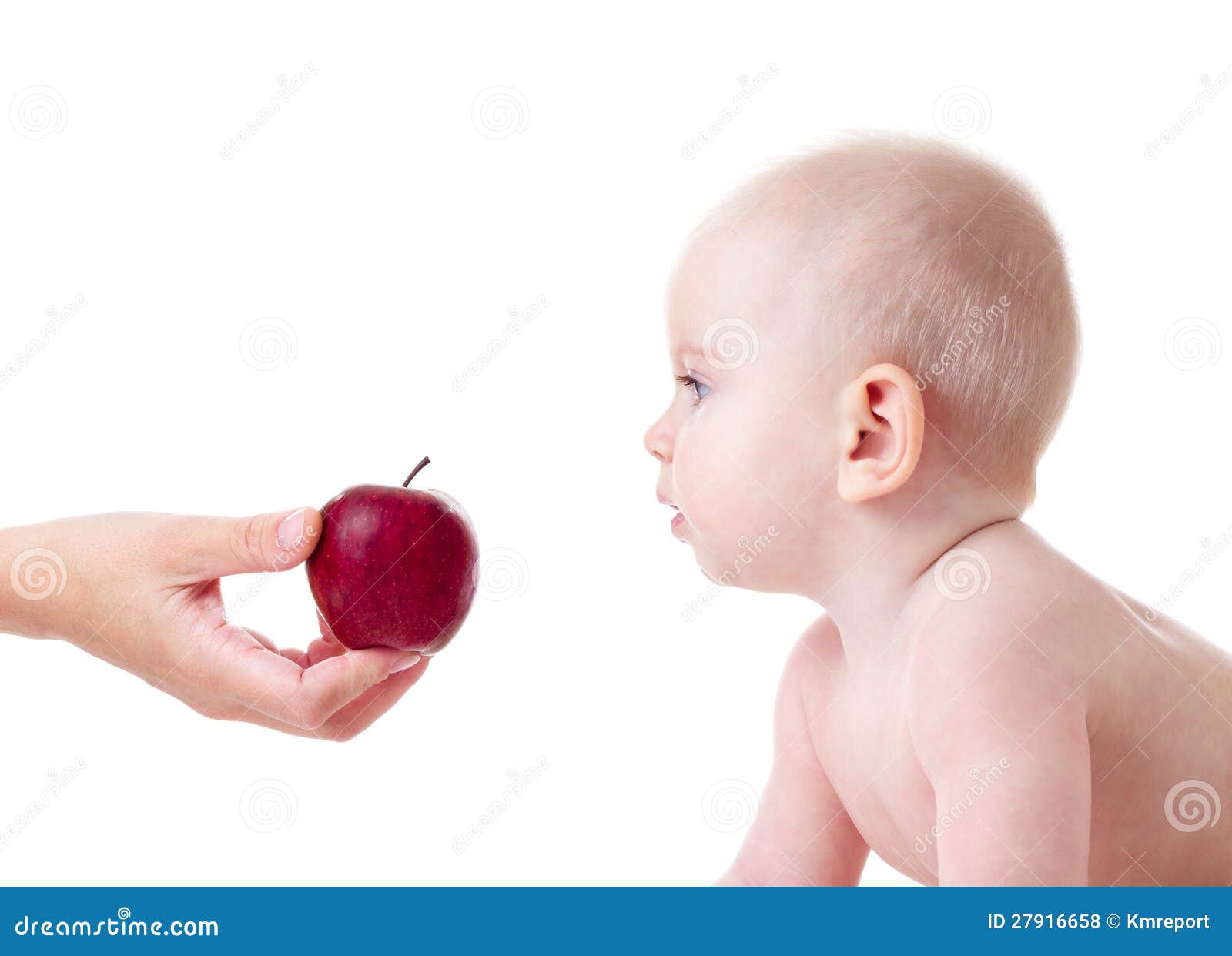 Apple for baby stock photo. Image of little, expressing 27916658