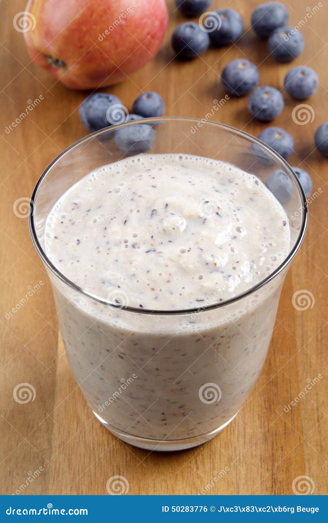 Apple Blueberry Smoothie in a Glass Stock Photo Image of refreshment