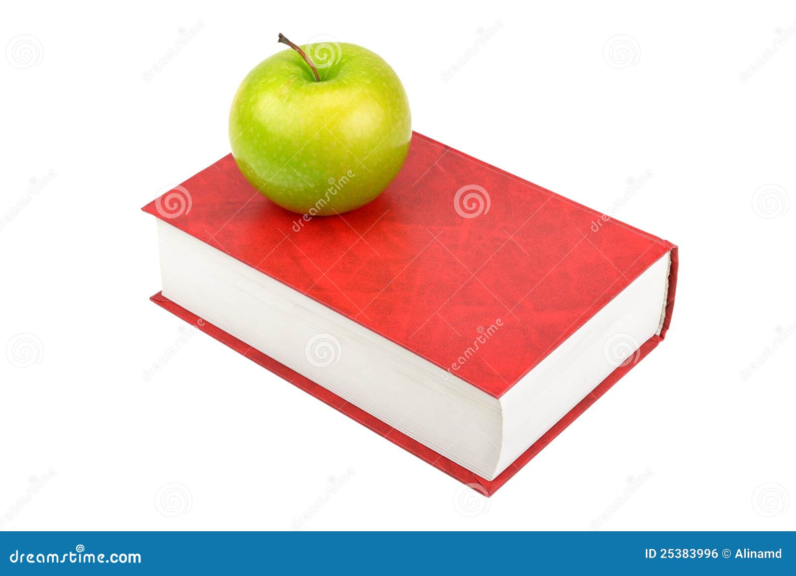 Apple and book stock photo. Image of education, knowledge 25383996