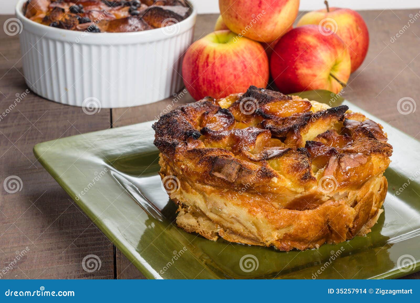 apple-bread-pudding-with-raisins-stock-photo-image-of-goods-dessert
