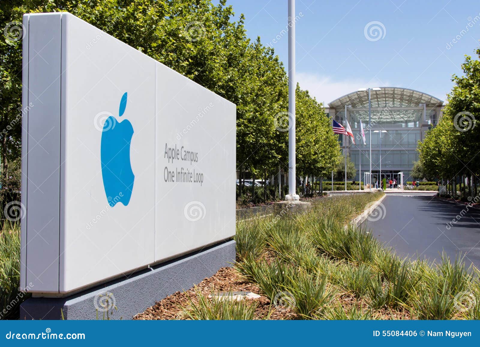 Apple Campus One Infinite Loop Editorial Photo Image of steve, sign