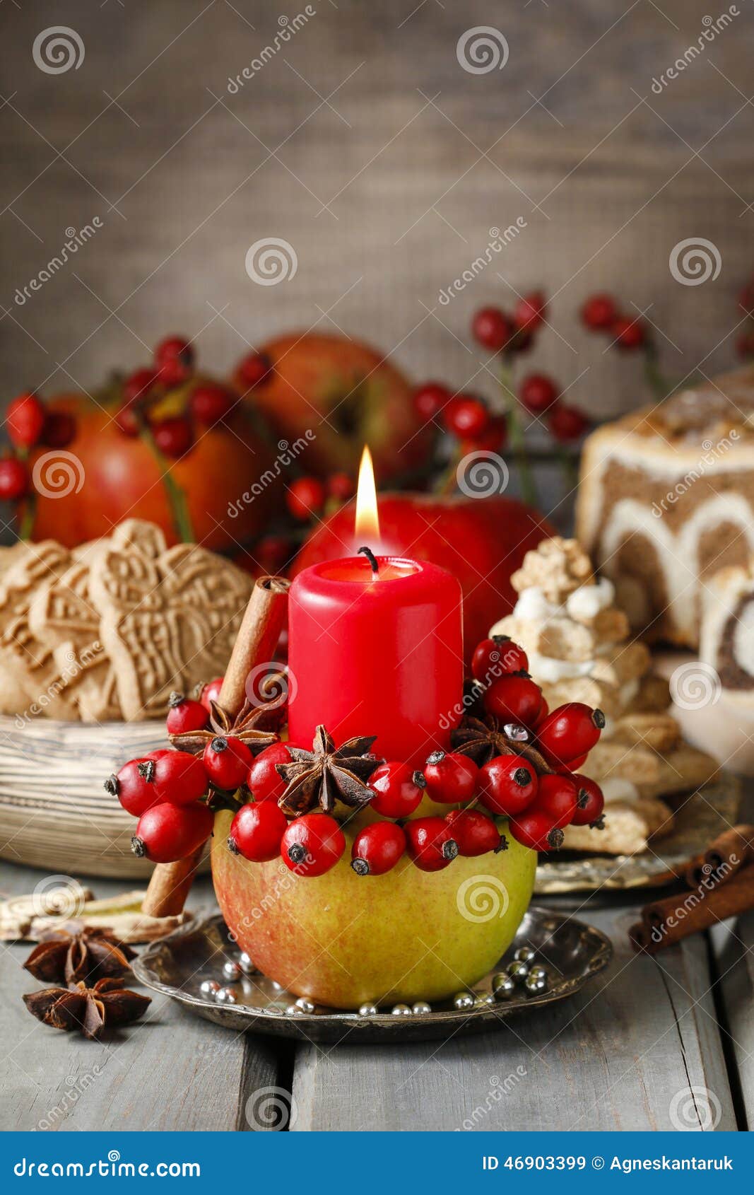 Apple candle holder stock image. Image of green, fall 46903399