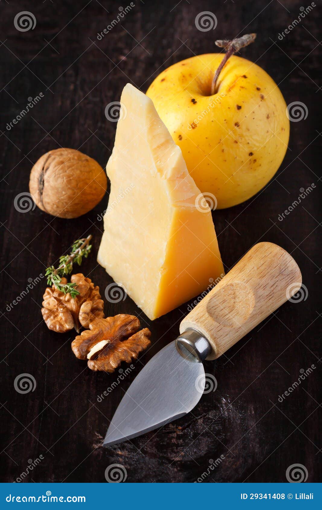 Apple and cheese. stock photo. Image of dairy, apple 29341408