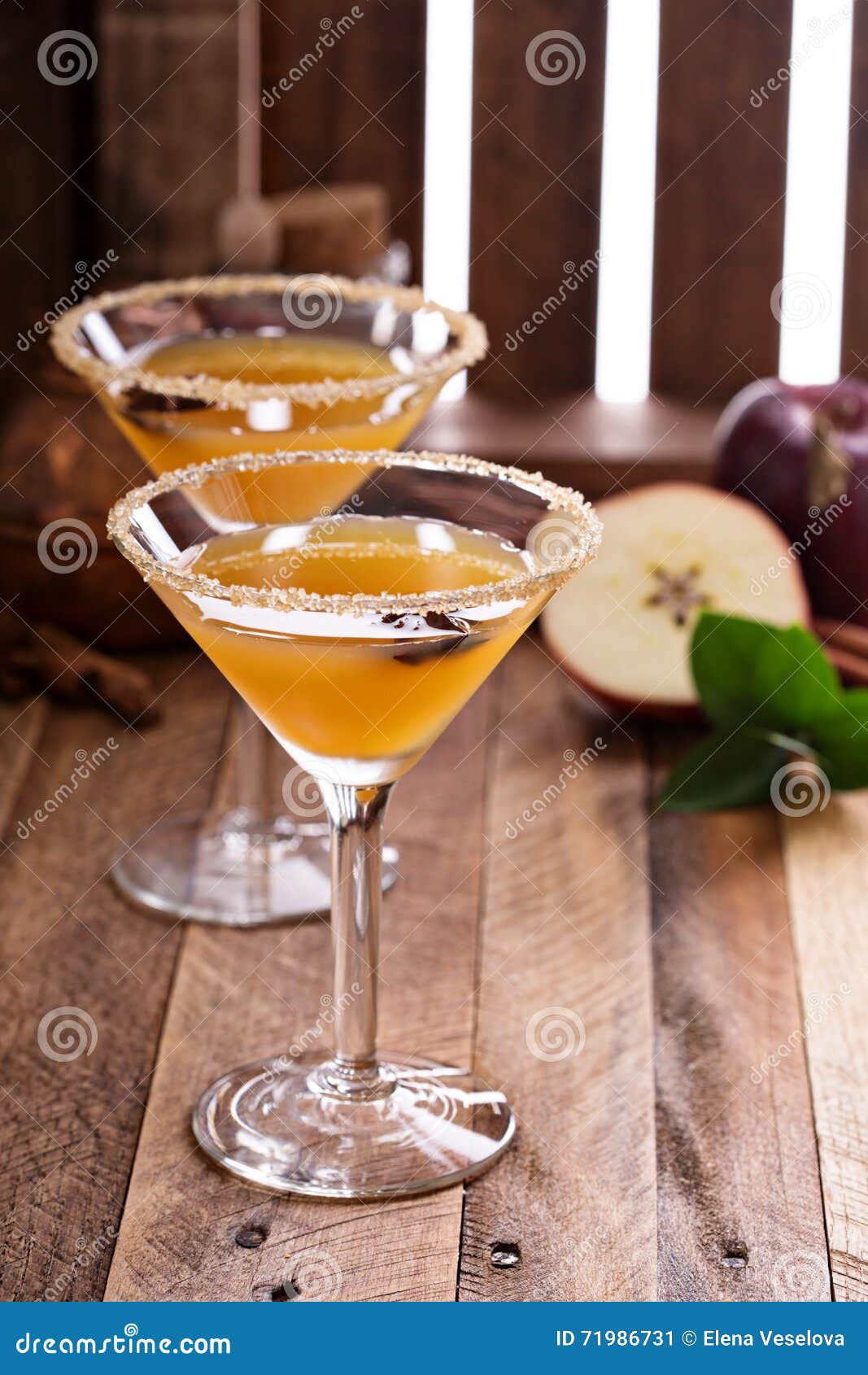 Apple Cider Martini with Star Anise Stock Image - Image of bright, club ...