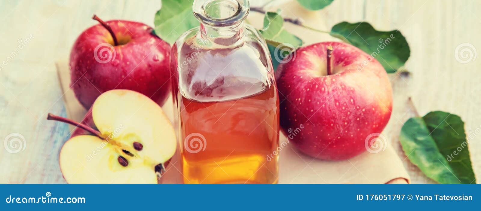 Apple Cider Vinegar in a Bottle. Selective Focus Stock Image Image of