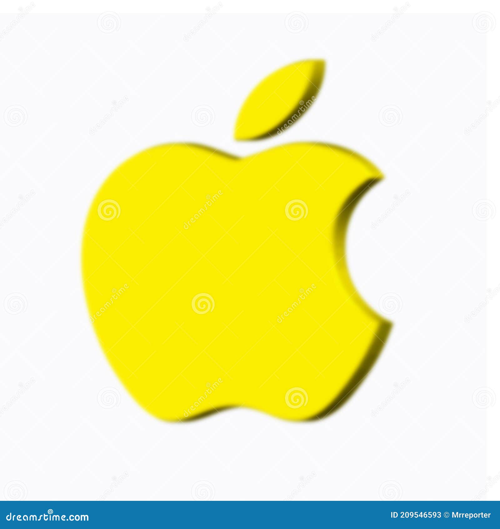 Red Apple Company Logo Abstract With White Background RoyaltyFree