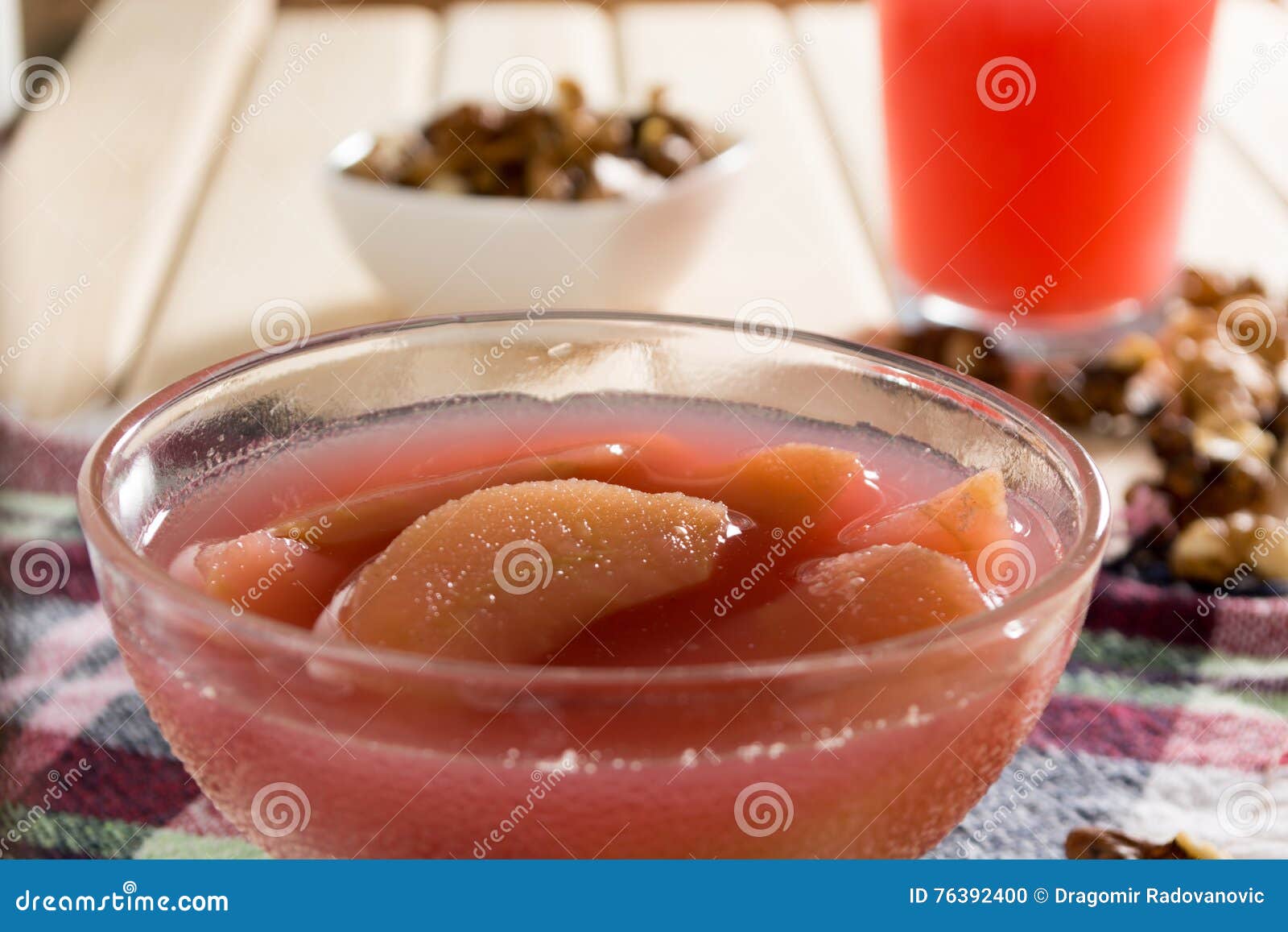 Apple Compote with Wallnuts Stock Photo Image of heap, fruit 76392400