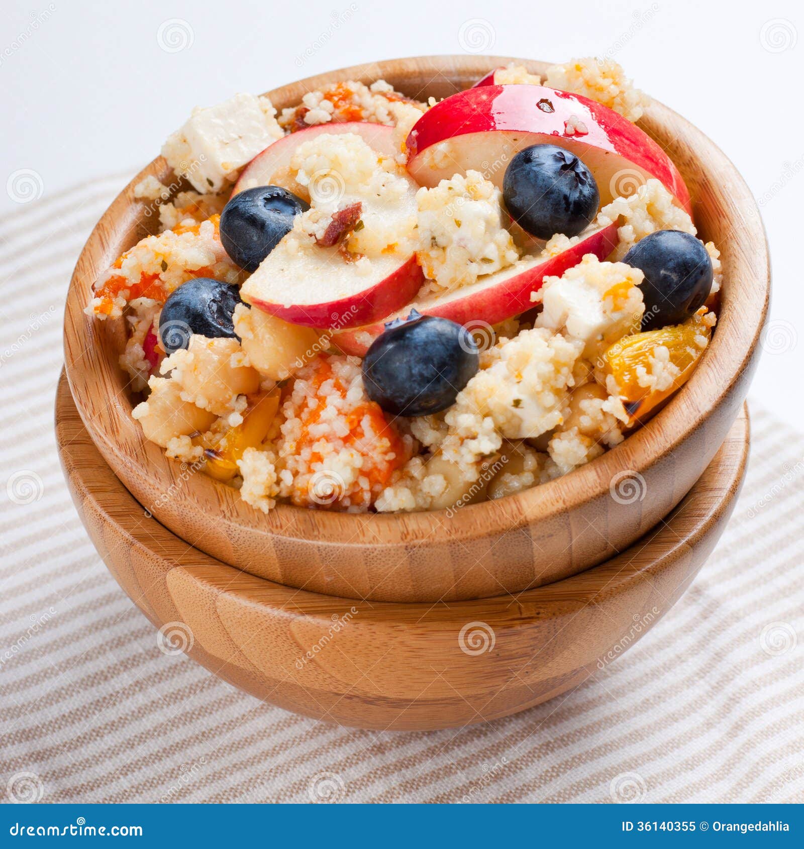 Apple couscous salad stock image. Image of pumpkin, lunch 36140355