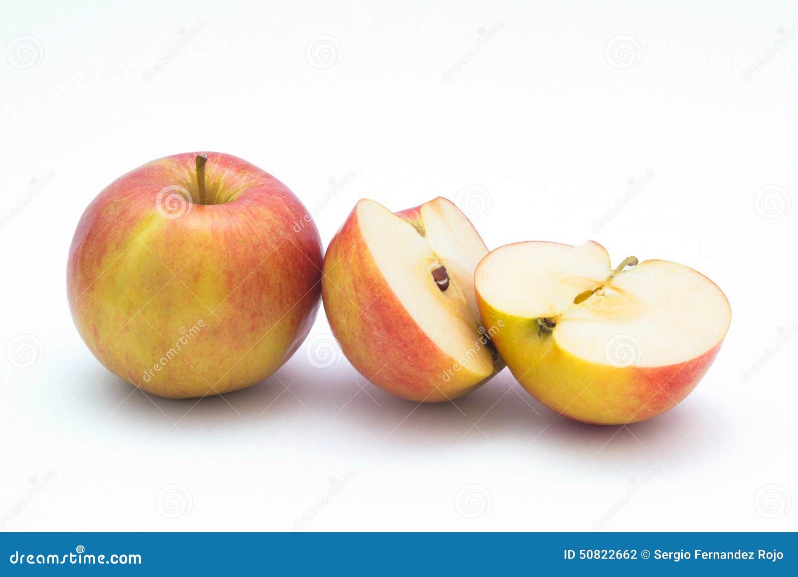 Apple cut in half stock photo. Image of cortland, food 50822662
