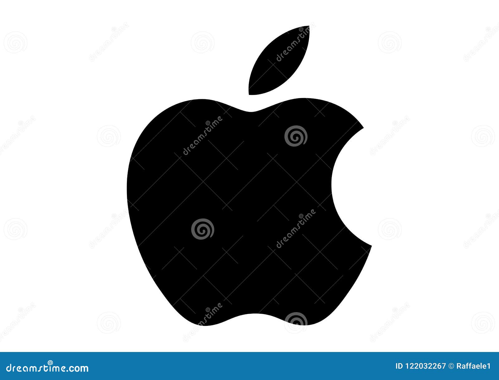 Apple-embleem. Apple Logo Black vectorai van de formaat beschikbare illustrator wolk