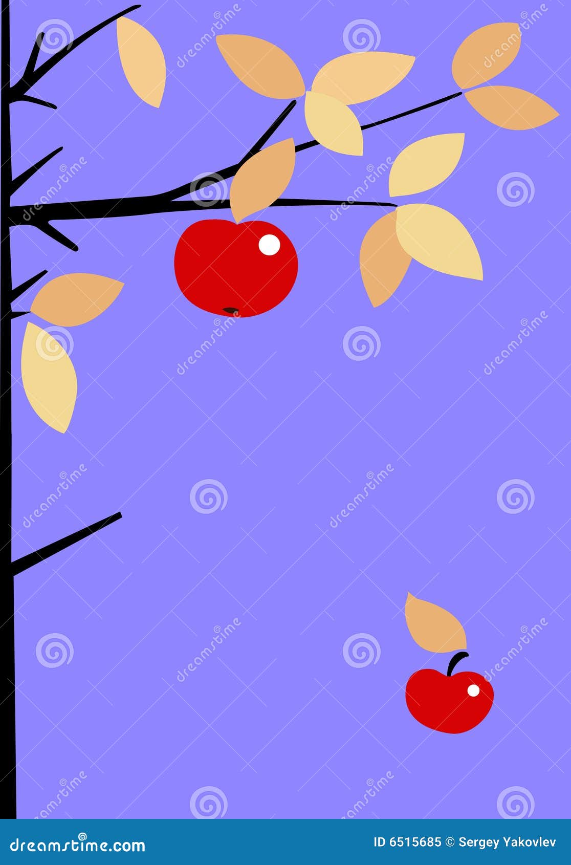 Rama De árbol Manzanas Ilustraciones Stock, Vectores, Y Clipart – (2,192  Ilustraciones Stock), image size:1116x1690