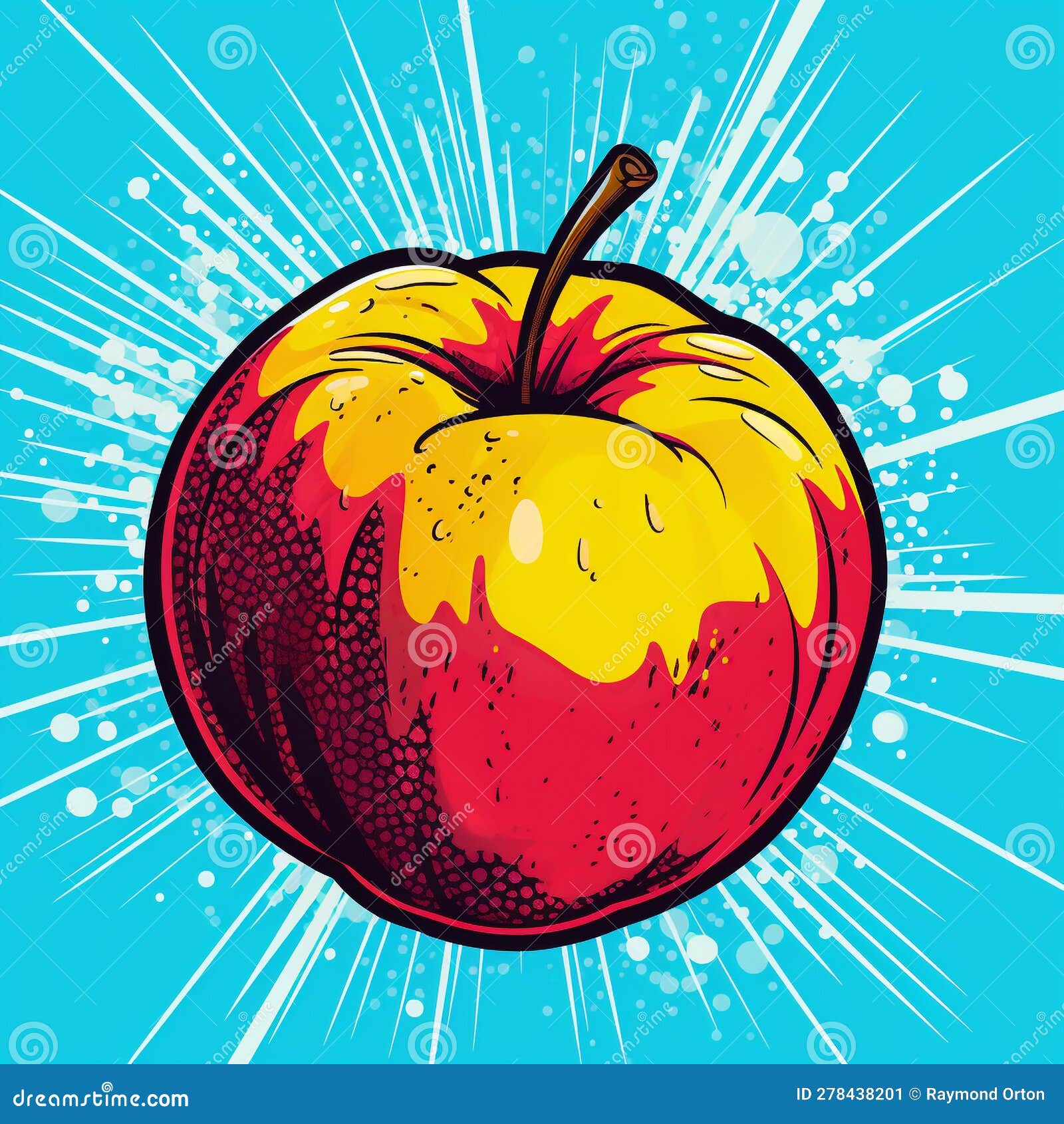 pop art apple