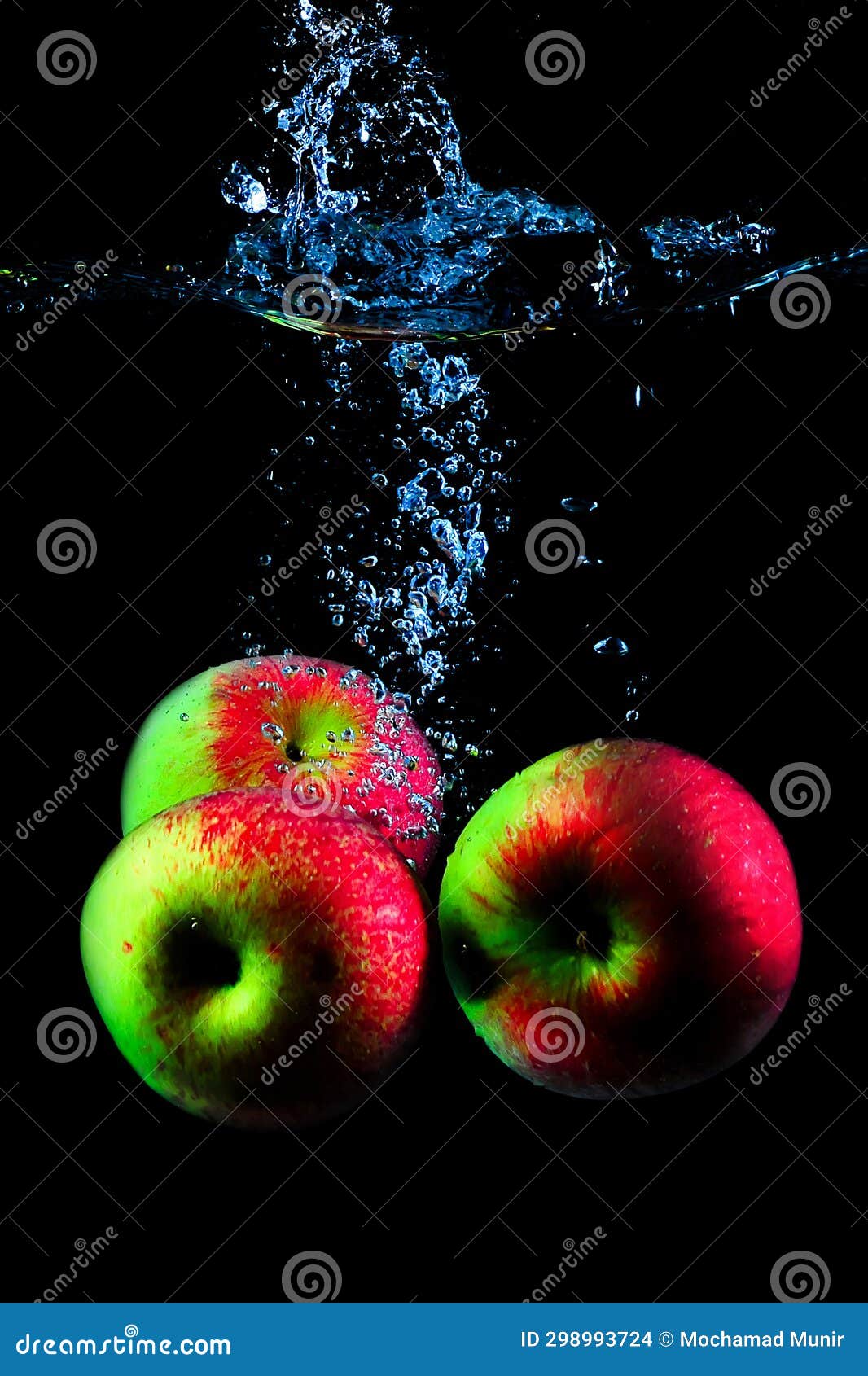 Apple Fruit Falling into the Water Stock Photo Image of drop, vitamin 298993724