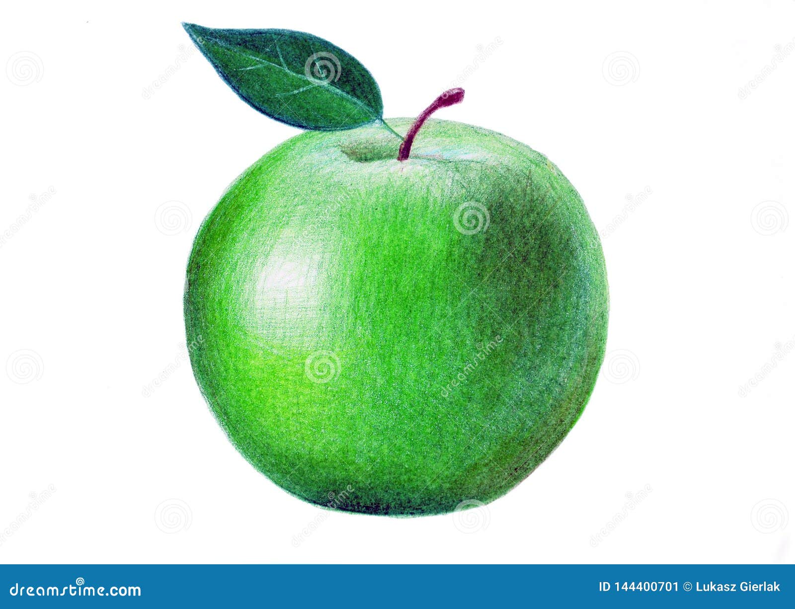 Apple, Fruta De Dibujo, Manzana Verde Stock de ilustración - Ilustración de  hecho, fresco: 144400701