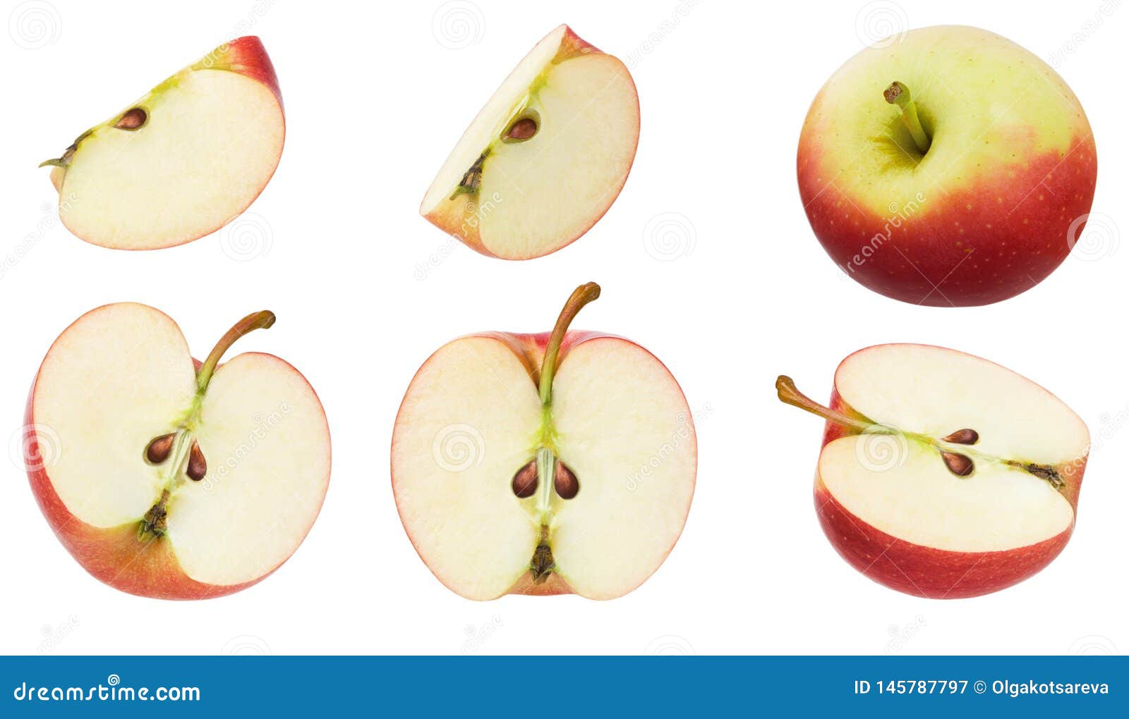 Две трети яблока. Половинка яблока. Четверть яблока. Целое яблоко. Яблоко пополам.