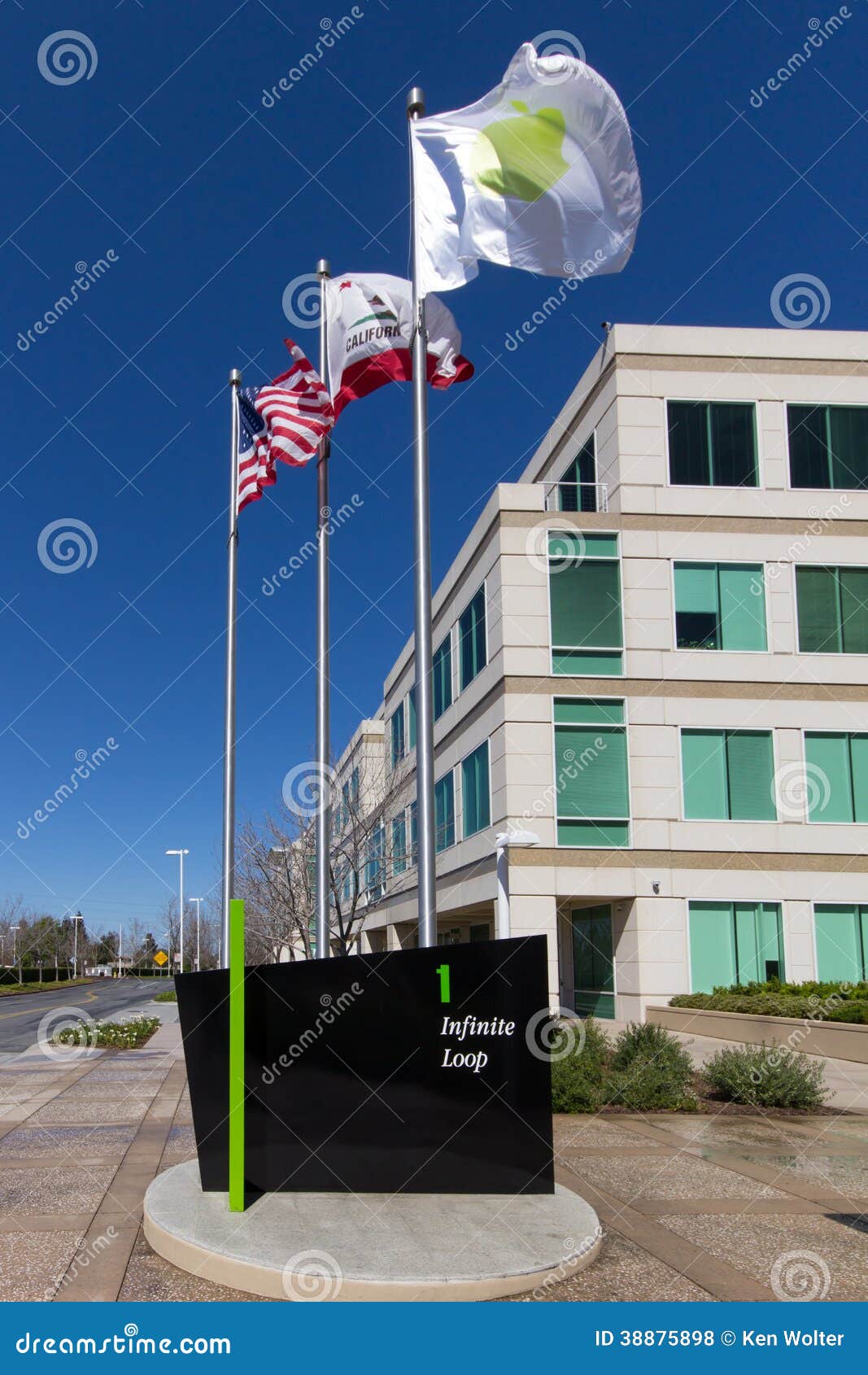 Apple Headquarters in Silicon Valley. Editorial Stock Photo - Image of