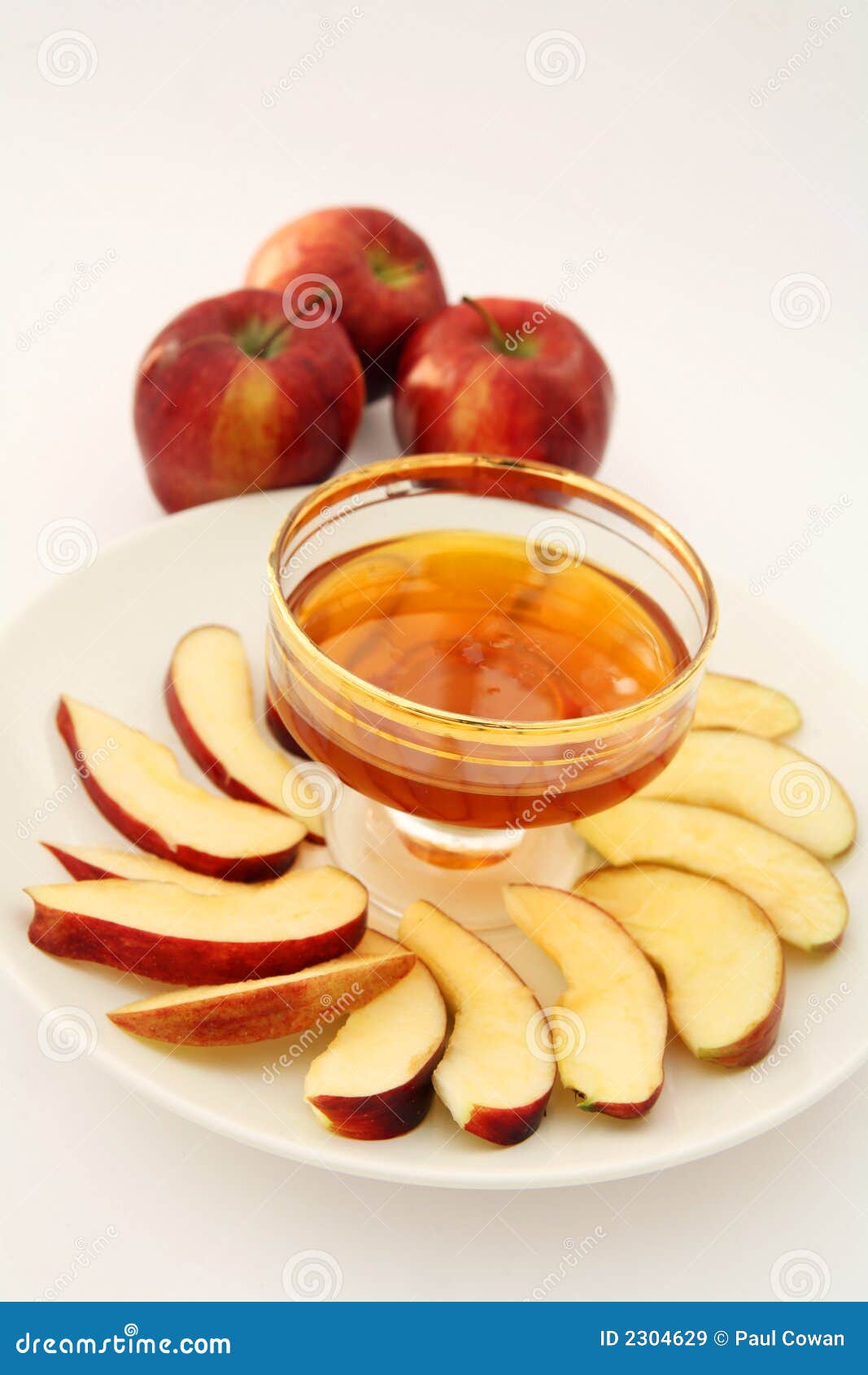 Apple and honey vertical stock image. Image of gold, green 2304629