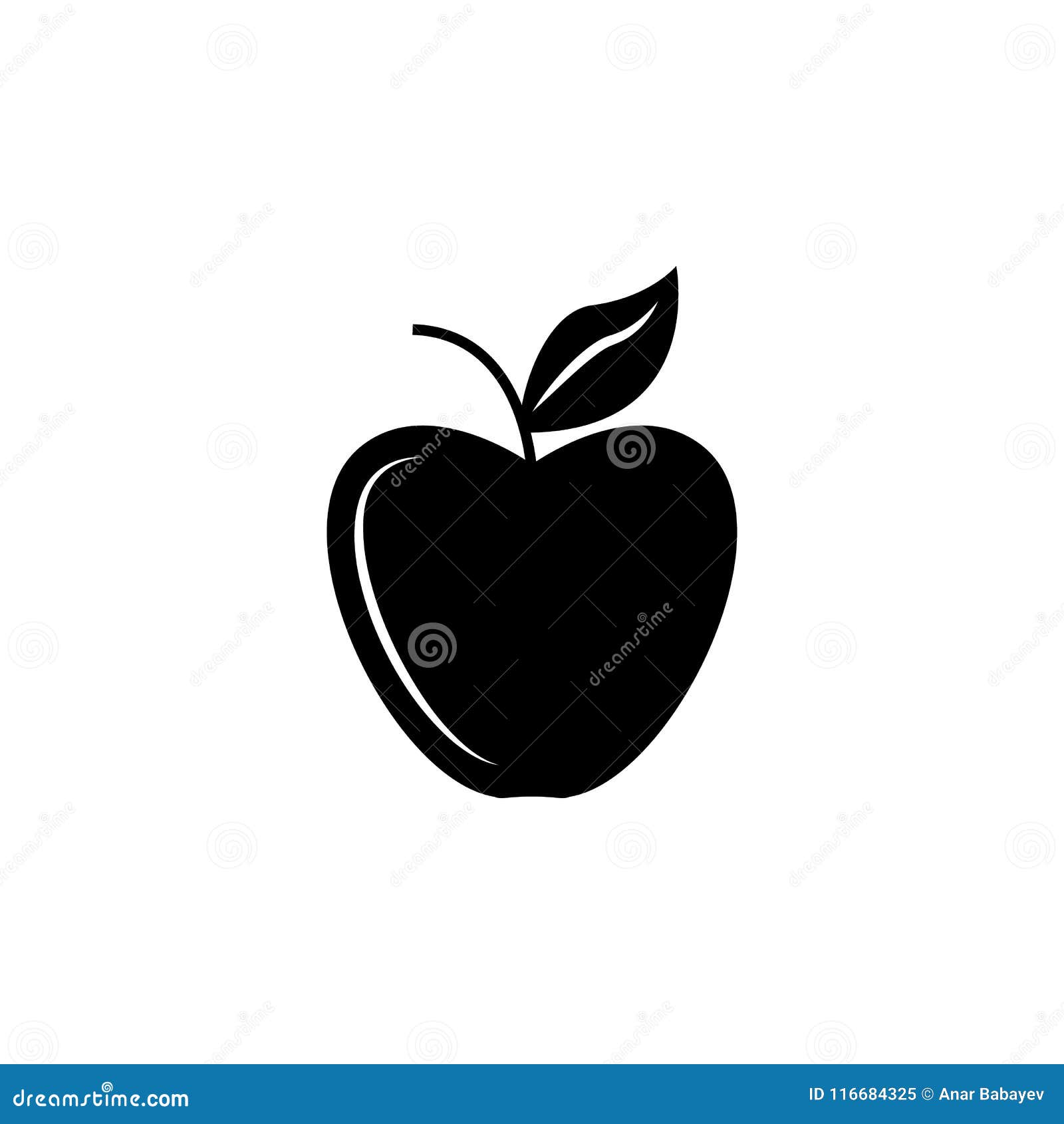 An Apple Icon Element Of Sport Icon For Mobile Concept And Web