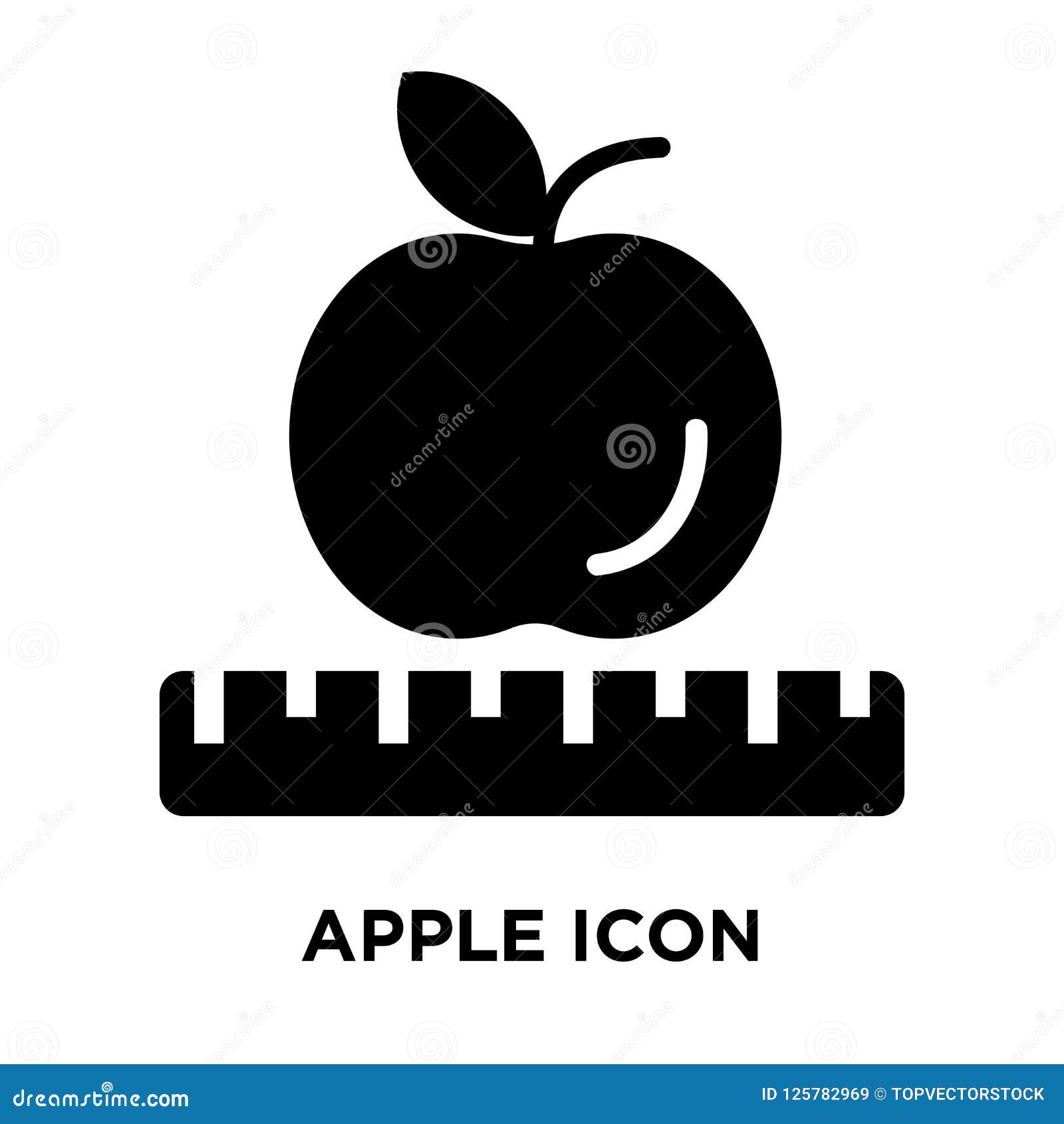 Apple Icon Vector Isolated On White Background Logo Concept Of Stock Vector Illustration Of Vitamin Nutrition