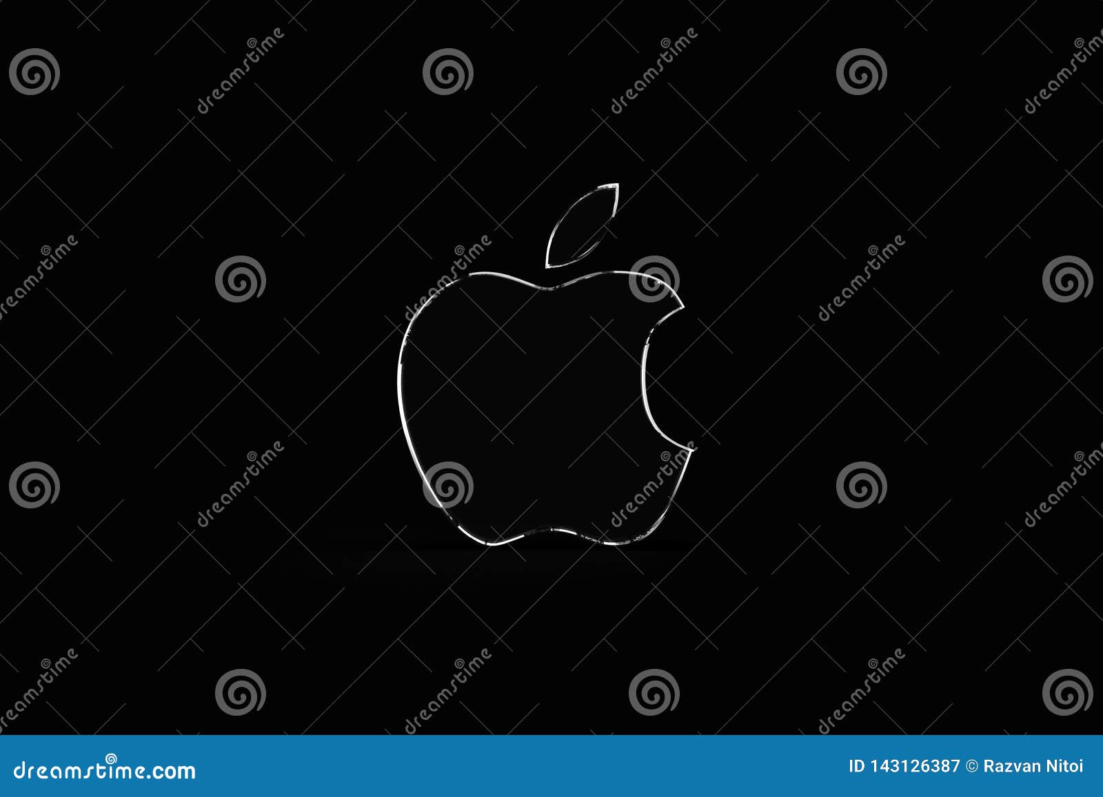 Apple Logo Wallpaper, Dark Background Editorial Photography - Illustration  of creative, fight: 143126387