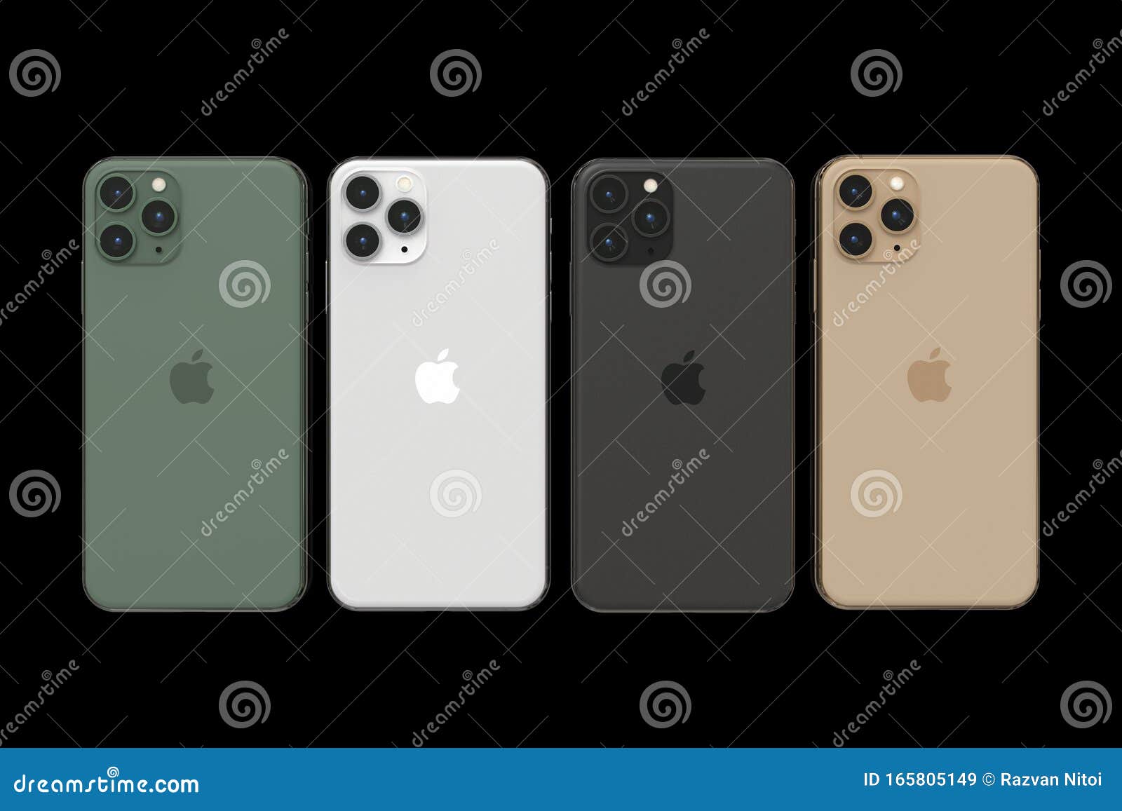 Apple Iphone 11 Pro All Colours Compared In A Row Editorial