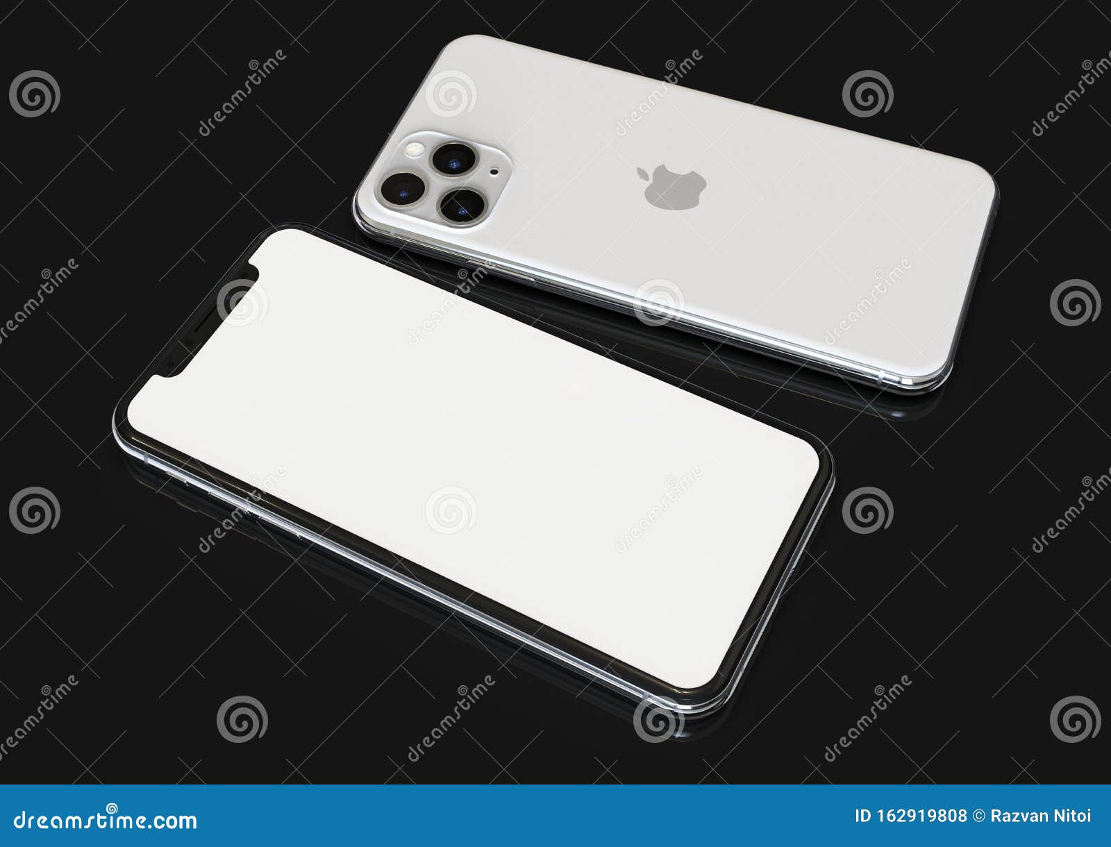 Apple Iphone 11 Pro Silver 19 Front Back Editorial Stock Photo Image Of Digital Close