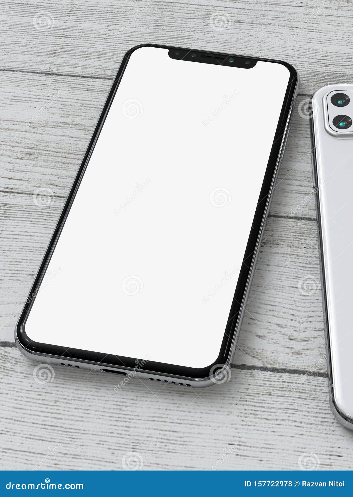 Apple Iphone 11 Pro White Screen For Mockups Stock Illustration Illustration Of Apps Connection