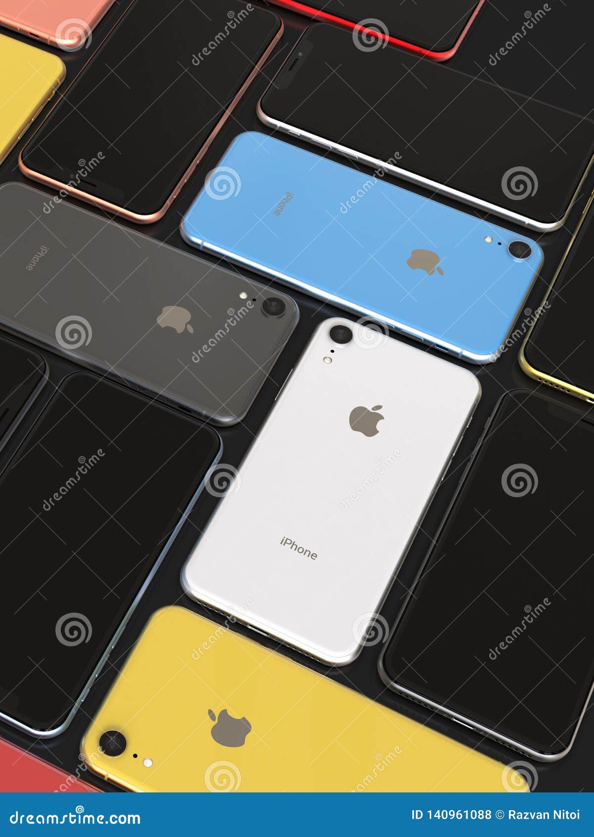 Apple IPhone XR All Colours, Mosaic Arrangement, Original Wallpaper  Editorial Image - Illustration of iphone, application: 140959280