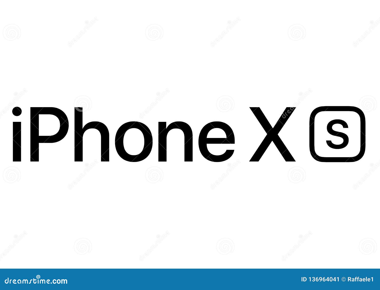 Apple IPhone XS Logo editorial photo. Illustration of iphone 136964041