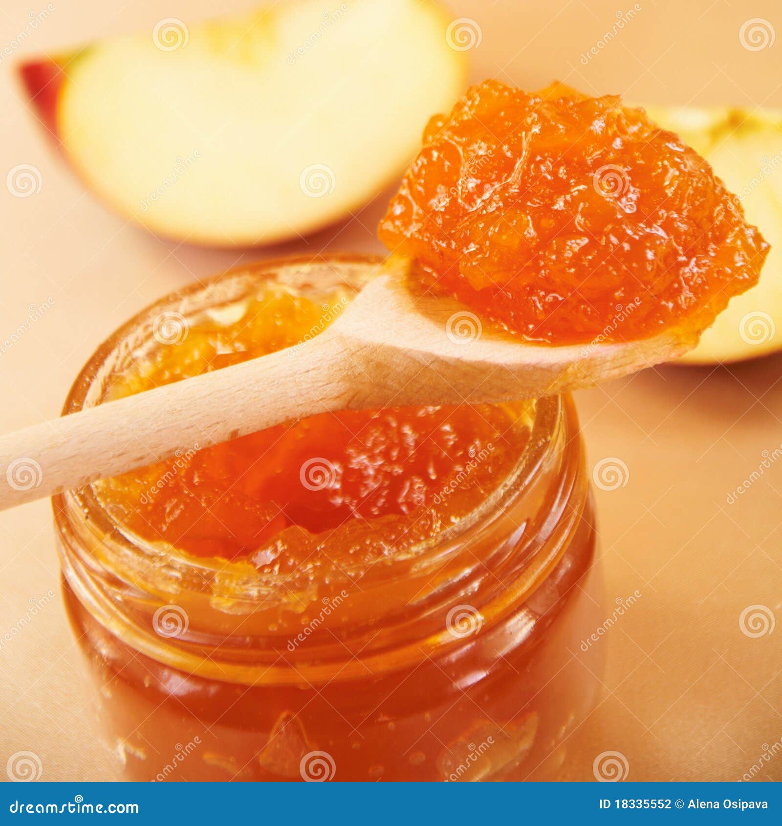 Apple jam stock photo. Image of apple, snack, crop, glass 18335552