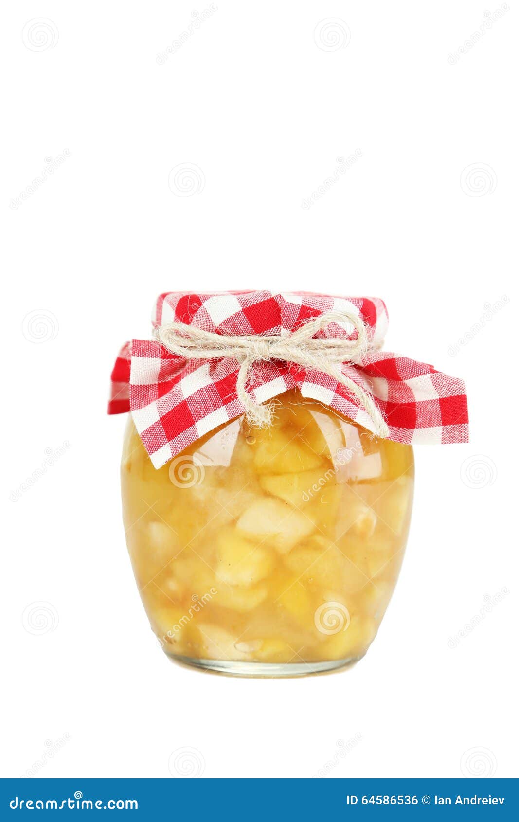 Apple jam stock photo. Image of canned, fruit, cutout 64586536