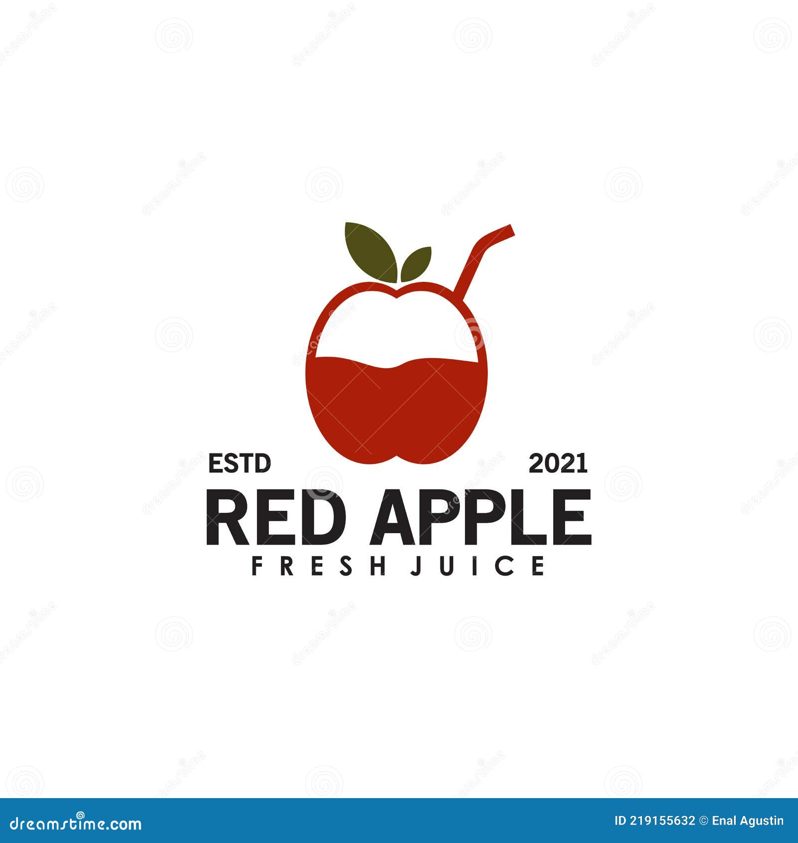 Apple Juice Logo Design Template Stock Vector Illustration of