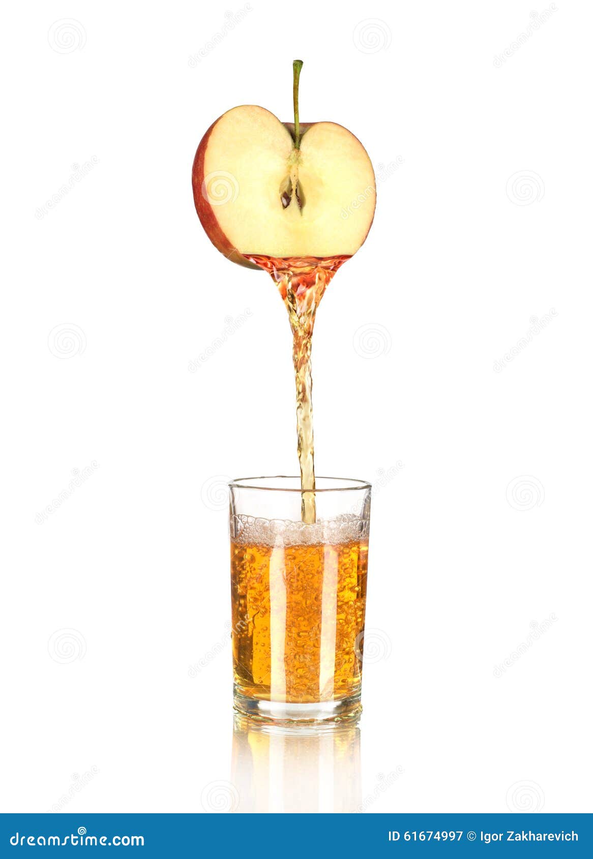 Apple Juice Pouring into Glass Stock Image Image of fresh, object