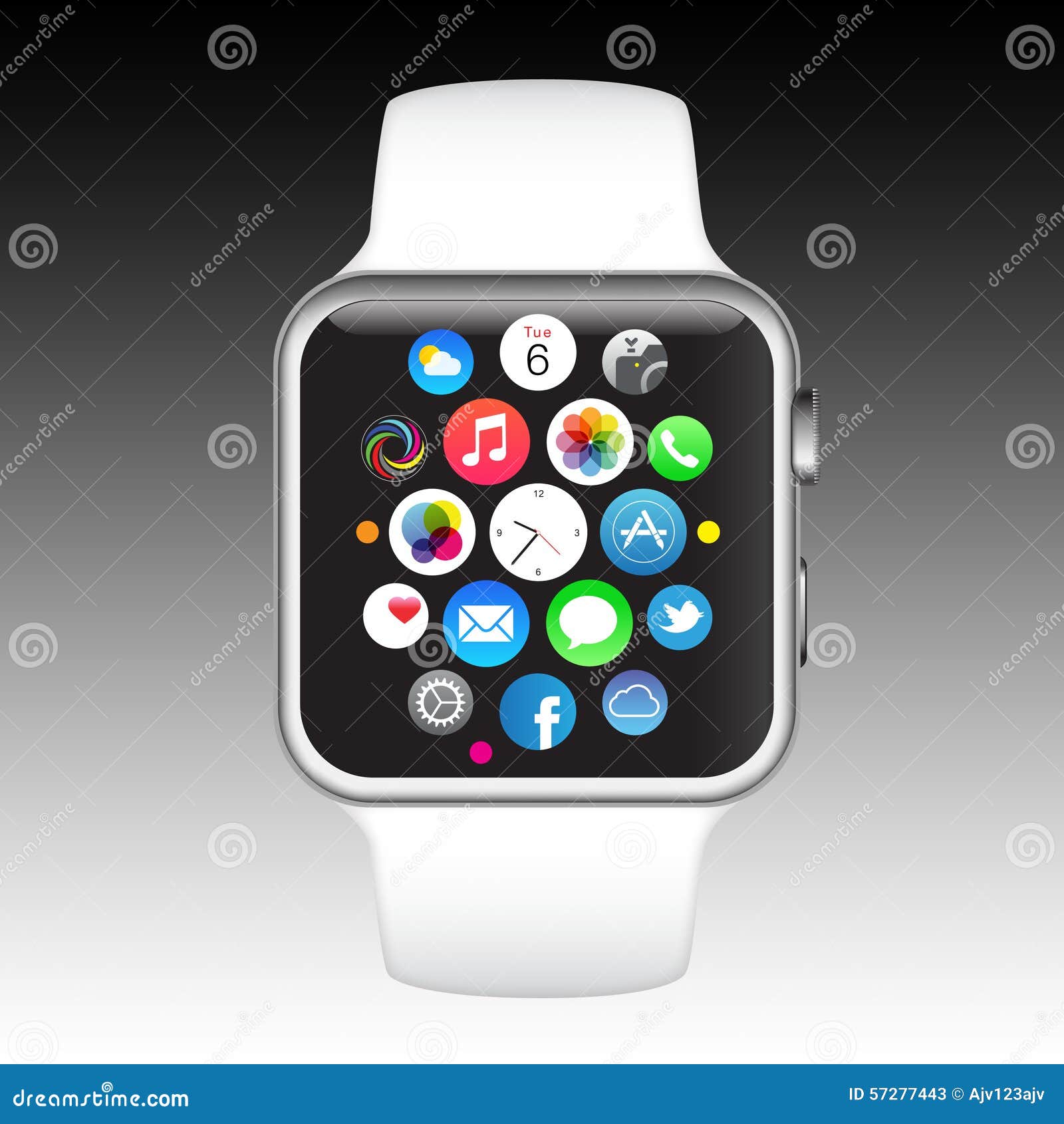 Apple klocka redaktionell arkivfoto. Illustration av räknemaskin 57277443