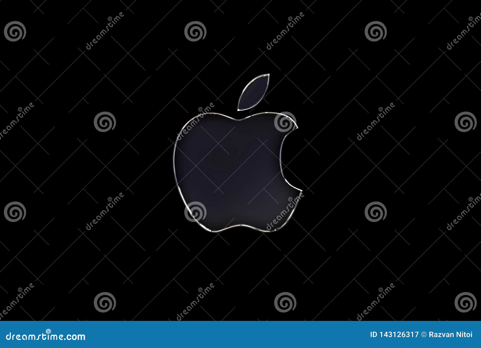 Apple Logo Wallpaper, Dark Background Editorial Photography - Illustration  of choice, change: 143126317