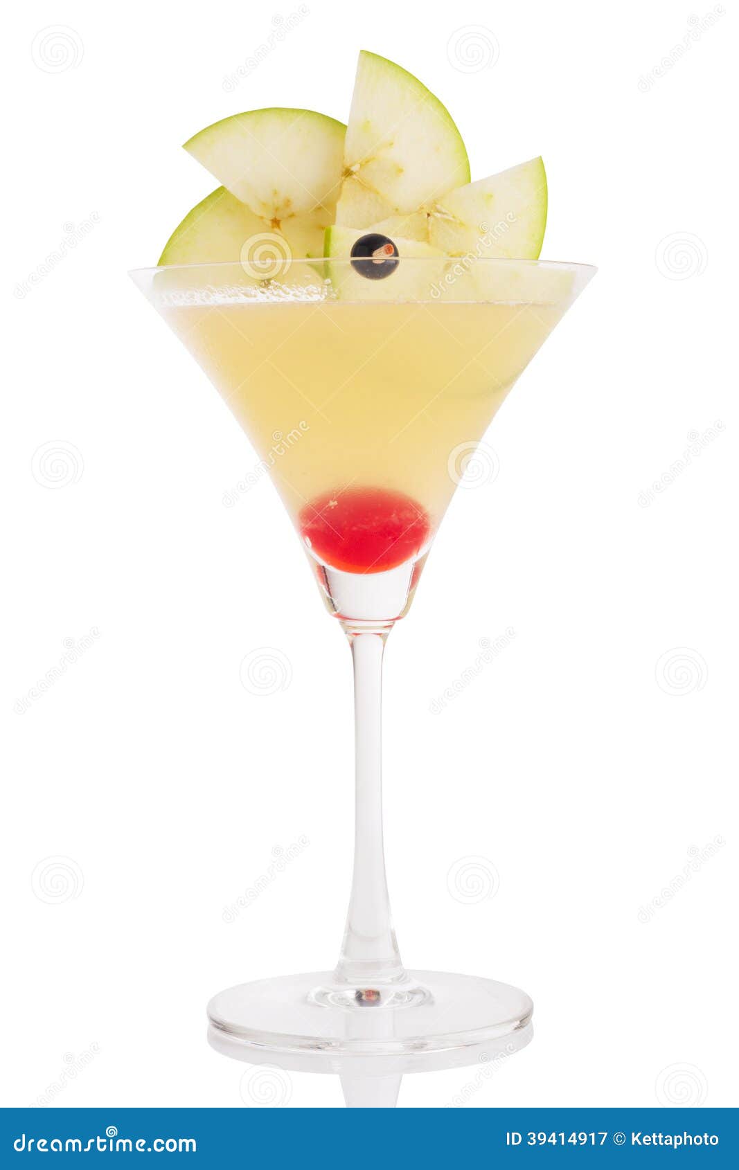 Apple martini stock image. Image of beverage, garnish 39414917