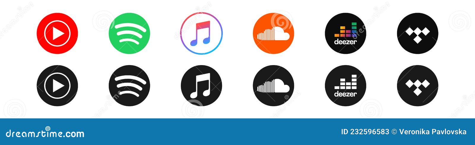 Apple Music, Spotify, YouTube Music, SoundCloud, Deezer, Tidal - a ...