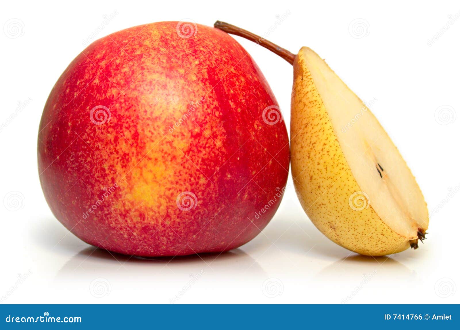 Apple and pear stock photo. Image of nature, pear, fruit 7414766
