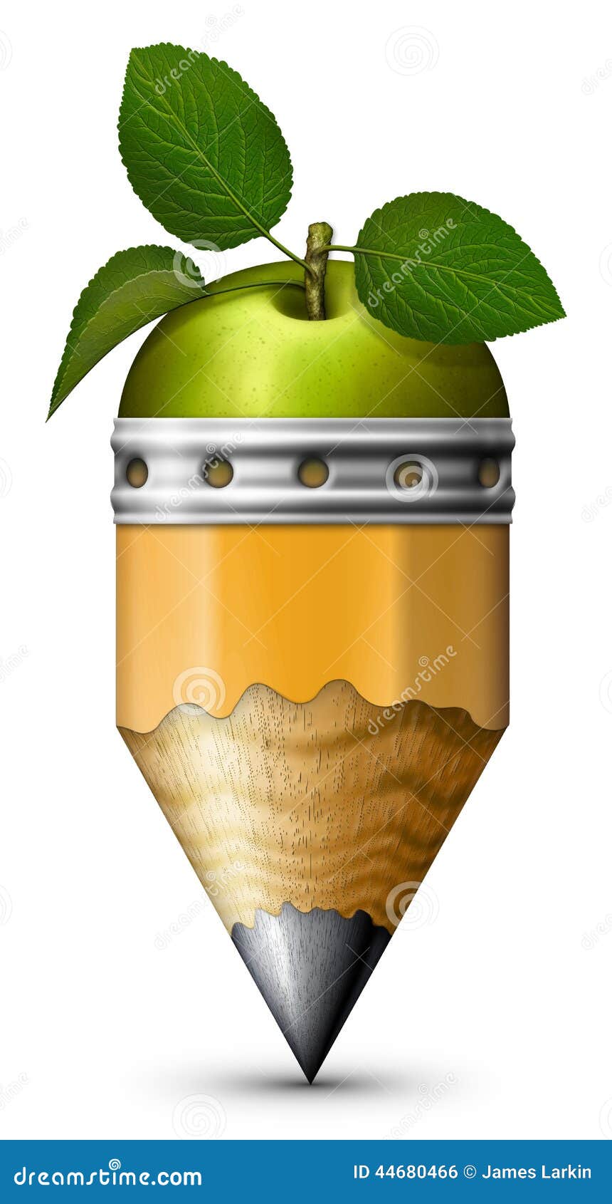 Apple Pencil stock illustration. Illustration of food 44680466
