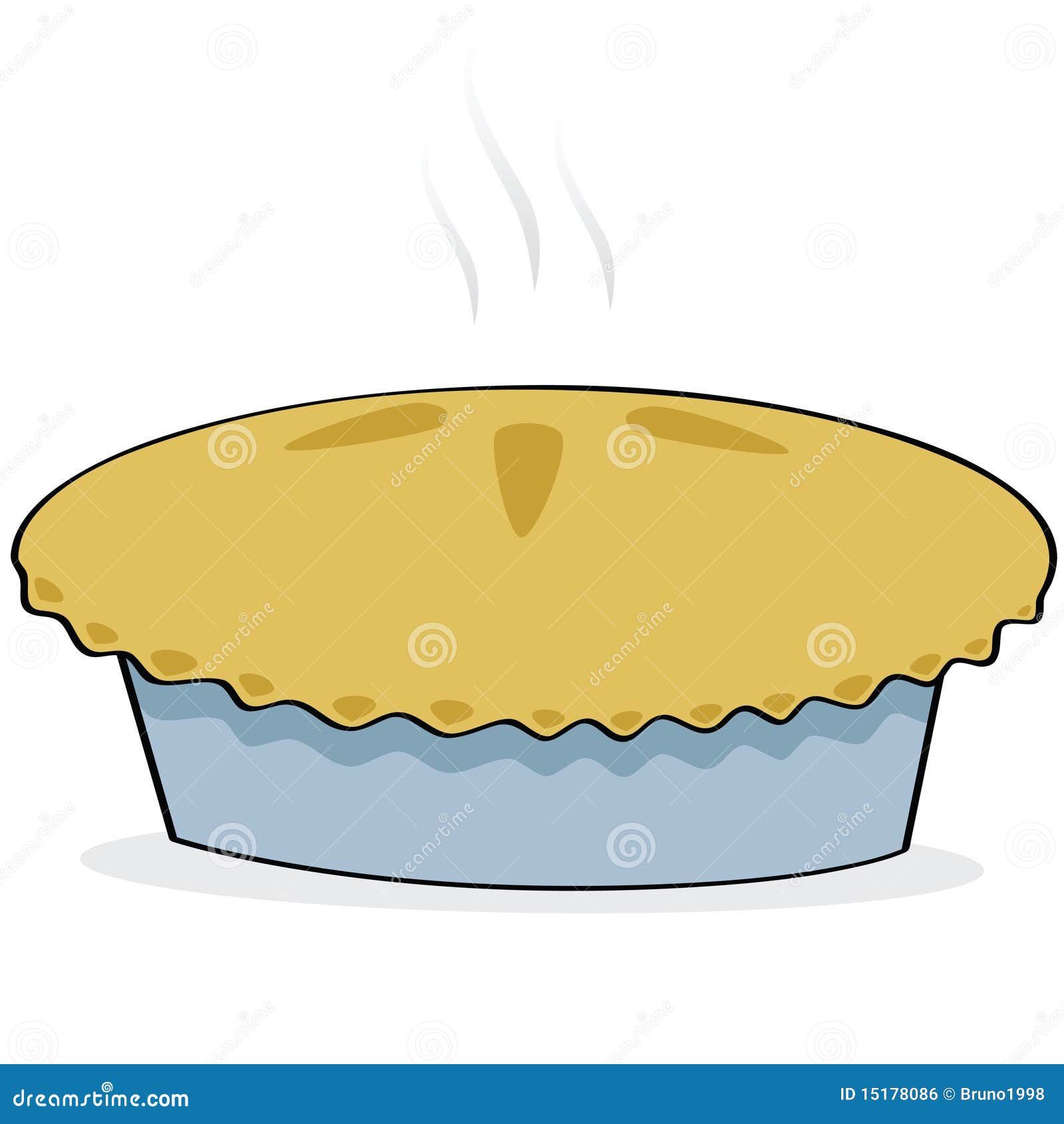 Apple pie stock vector. Illustration of filled, cooking - 15178086