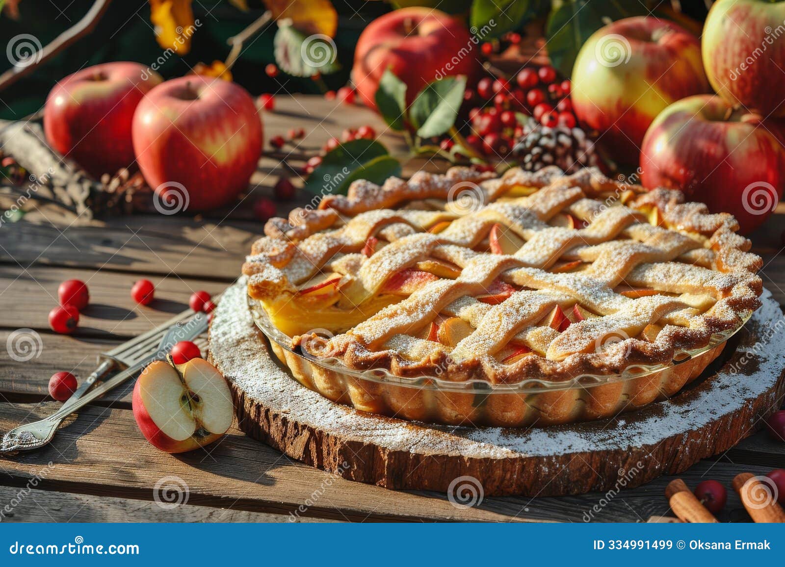 apple pie slice, fruit cinnamon dessert, apple cake, delicious thanksgiving tart, copy space