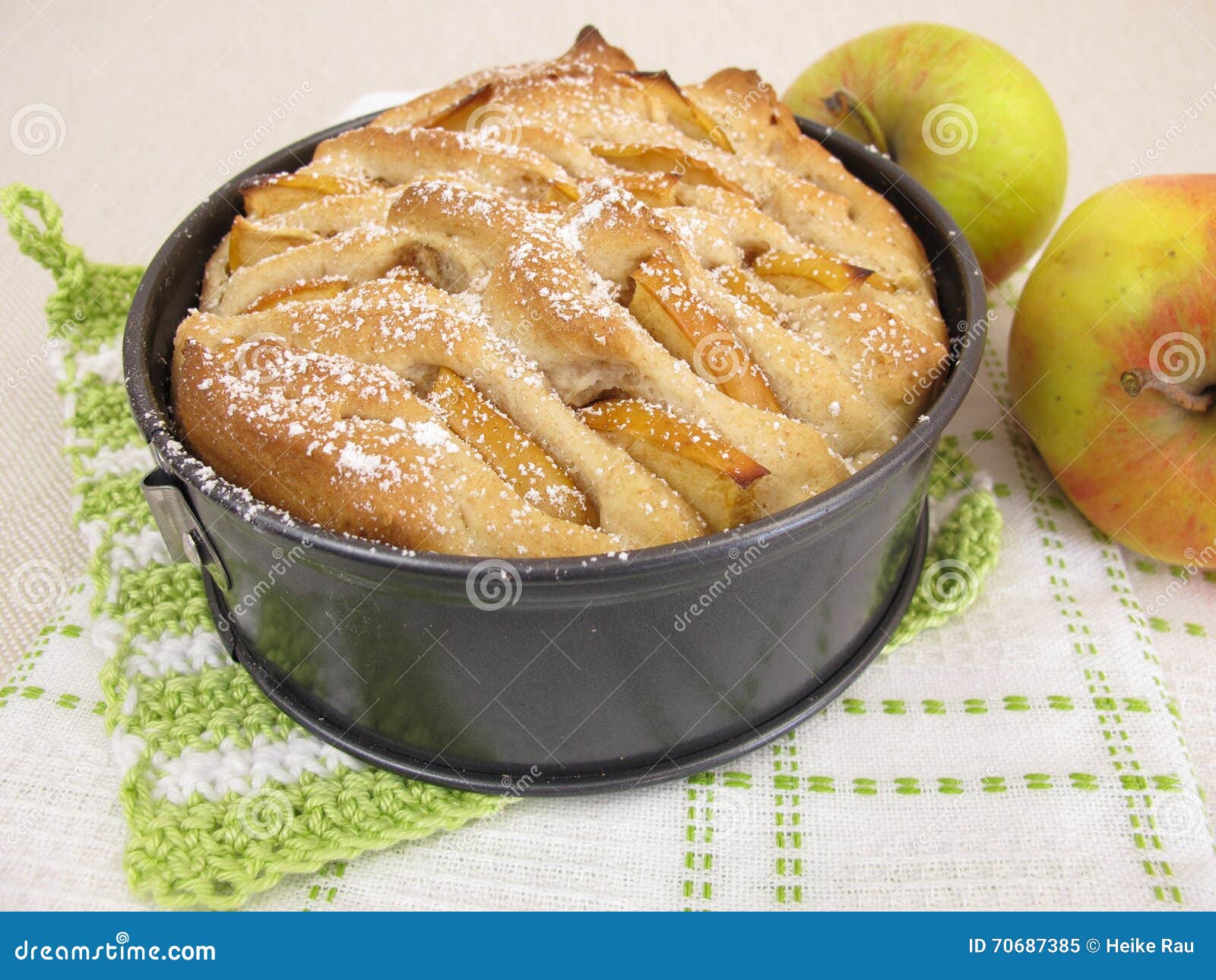 Apple PullApartBread in Cake Pan Stock Image Image of pull, apple