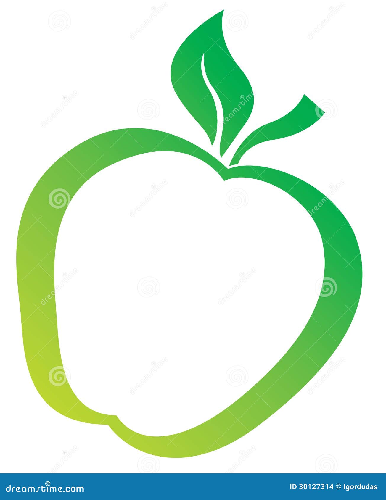 Green Apple ilustration stock illustration. Illustration of diet 30127314