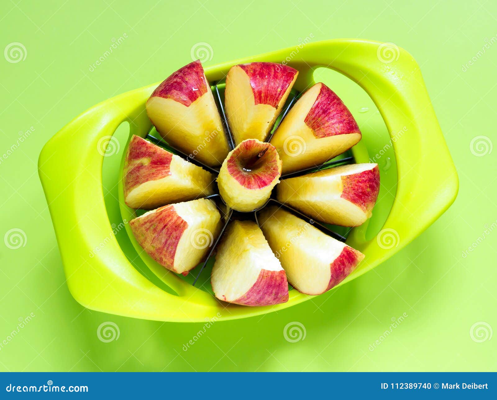 Apple Slices in an Apple Corer Stock Photo Image of dietary, diet
