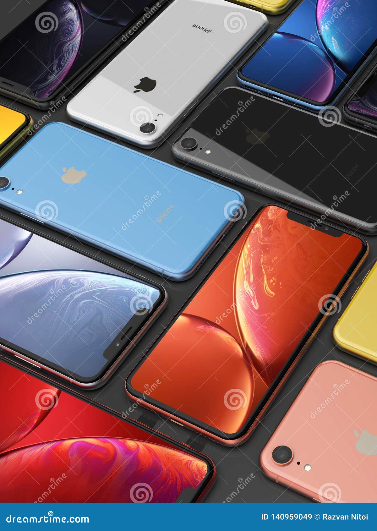 Apple IPhone XR All Colours, Mosaic Arrangement, Original ...