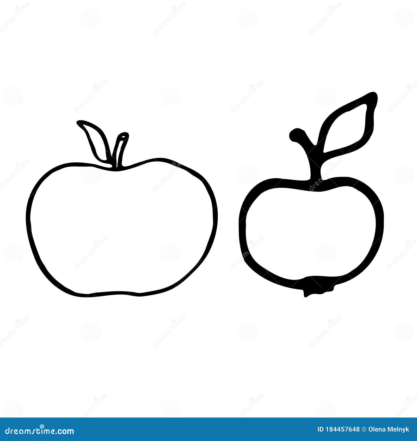 apple-with-stem-and-leaf-hand-drawn-outline-doodle-icon-transparent