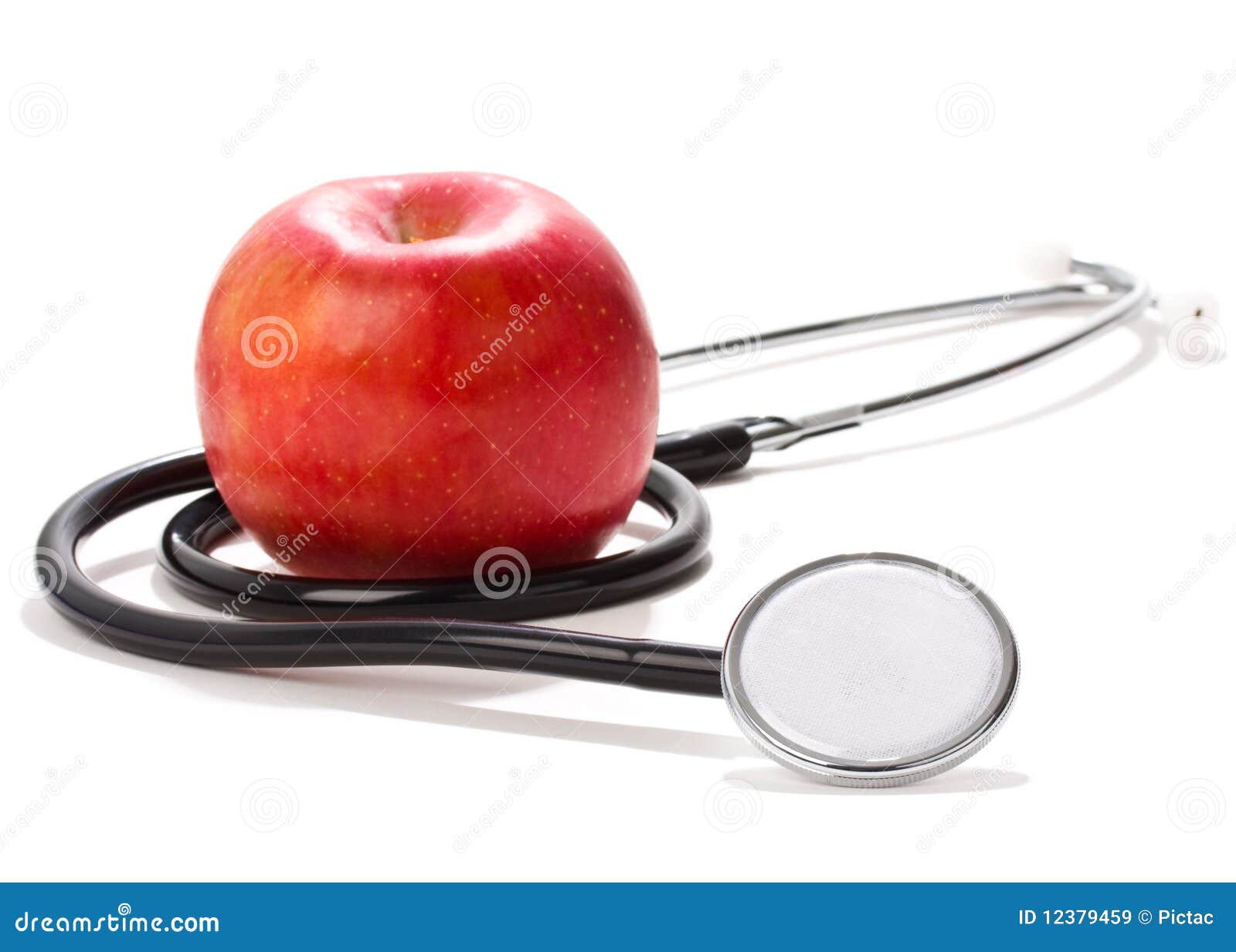Apple and stethoscope stock image. Image of sweet, freshness 12379459