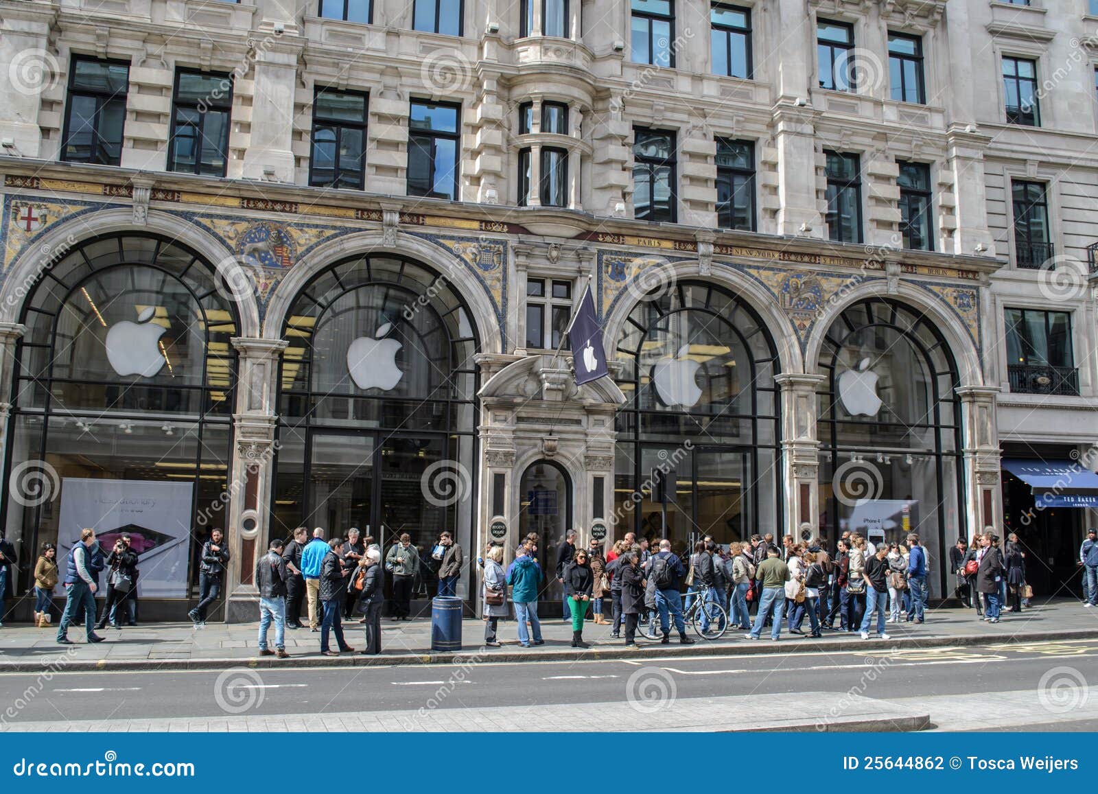 Apple Store London Redaktionelles Stockfotografie Bild Von