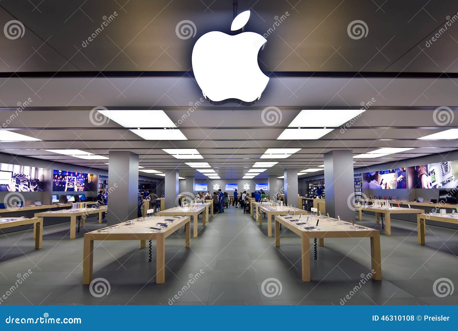 Apple Store editorial stock photo. Image of customer 46310108